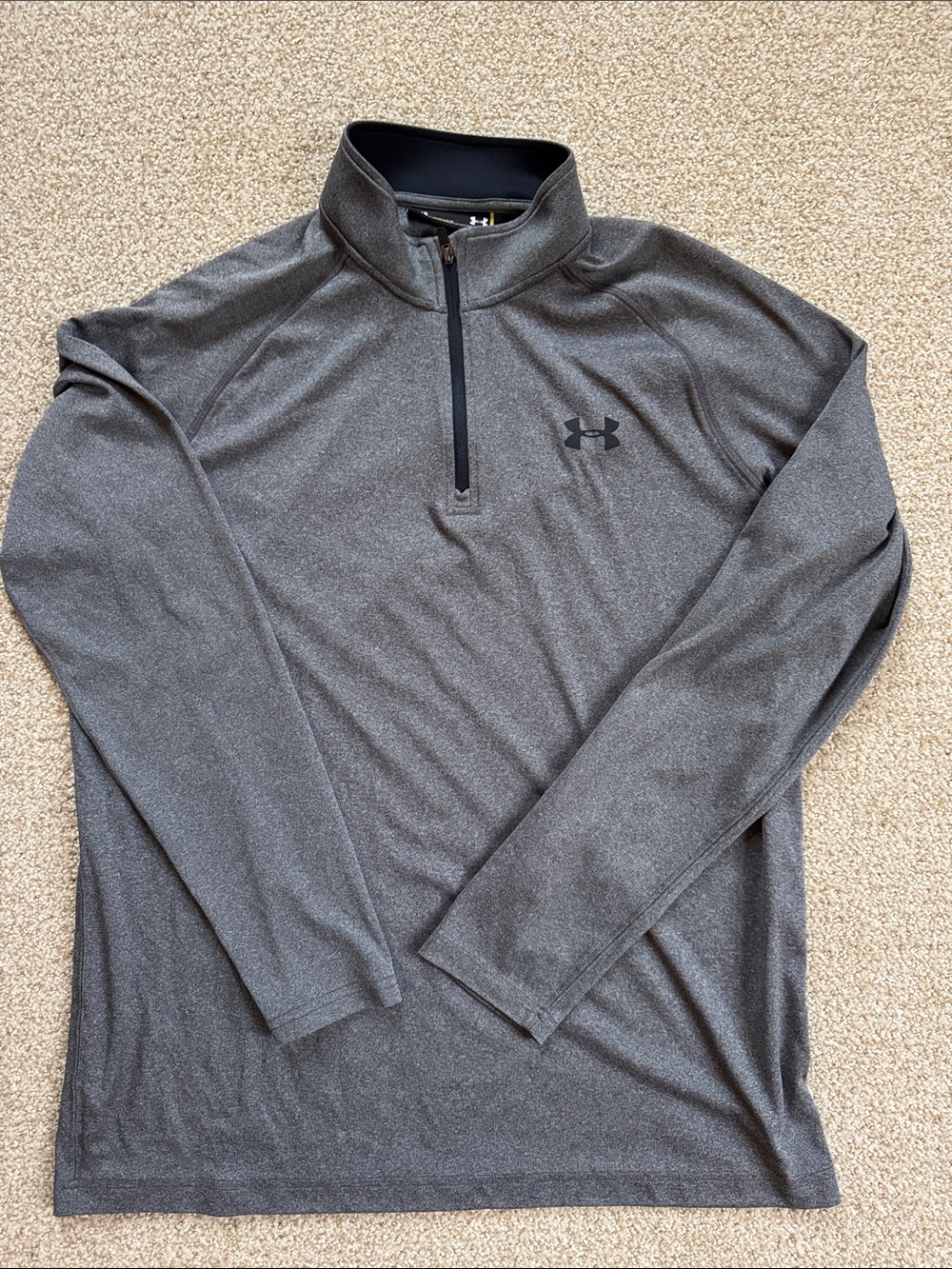 Under Armour Men’s Charcoal Grey 1/4-Zip Performance Pullover